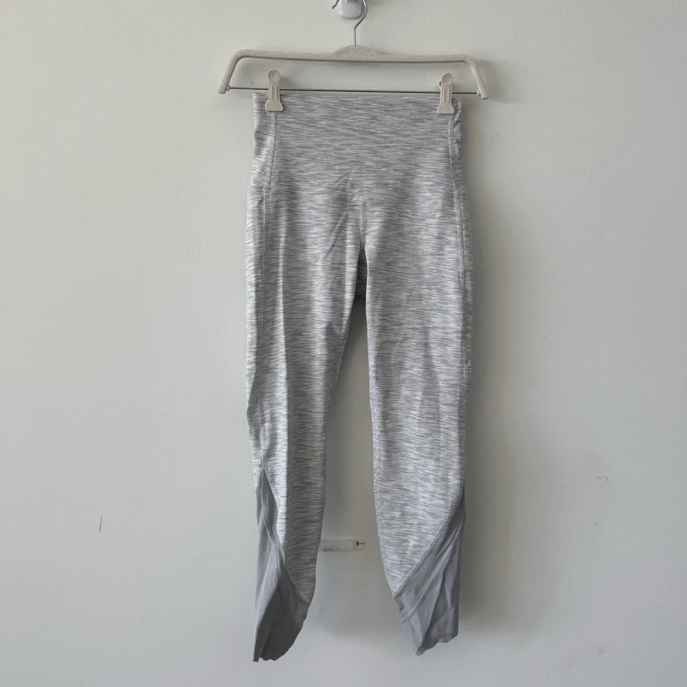 LULULEMON Wunder Under Crop High Rise Roll Down Scallop Luxtreme 23” Leggings